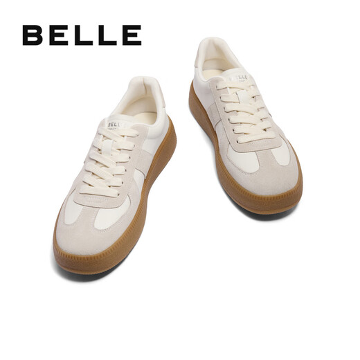 Belle Zhai Xiaowen's same style casual shoes men's spliced retro moral training shoes sports sneakers Encounter White 42