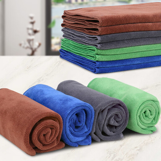 Yongxia cleaning special water-absorbing and lint-free housekeeping cleaning table wiping cloth kitchen rag white/5 pack/30*30CM (thickened)