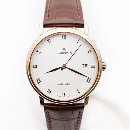 [Подержанный 99 новый] Blancpain 6654 Classic Men Watch Series Automatic Mechanical Watch Mone Moon Fase Month Hebil