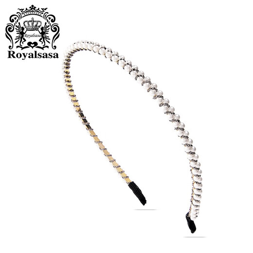 Royal Salsa Korean hair accessories, sweet and thin headbands, simple imitation pearl headbands, pressed hair clips, adult women's headwear
