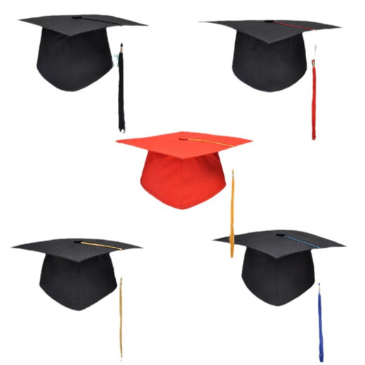 Qinsiluo adult hat high school graduation hat 18-year-old graduation ceremony bachelor hat master hat doctor hat adult hat adult hat cardboard hat