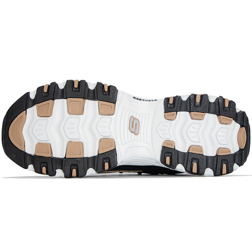 Женская обувь Skechers, новые осенние туфли Panda Panda, модные, модные высотные кроссовки с толстыми толстыми гостями, повседневные туфли с низкой вершиной 11979-Bkgd 35