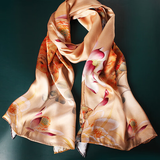 Shili Jiangnan (SLJN) grabs the new Mother's Day silk scarf for mothers, spring and summer new style 100 mulberry silk scarf shawl gift 4