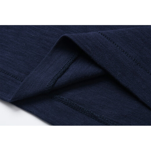 AK ARMY Spring and Summer New Ami Khaki Retro Henley Collar Short-Sleeved T-Shirt Men's Casual and Versatile White Short-Sleeved T-Shirt Men Navy Blue L