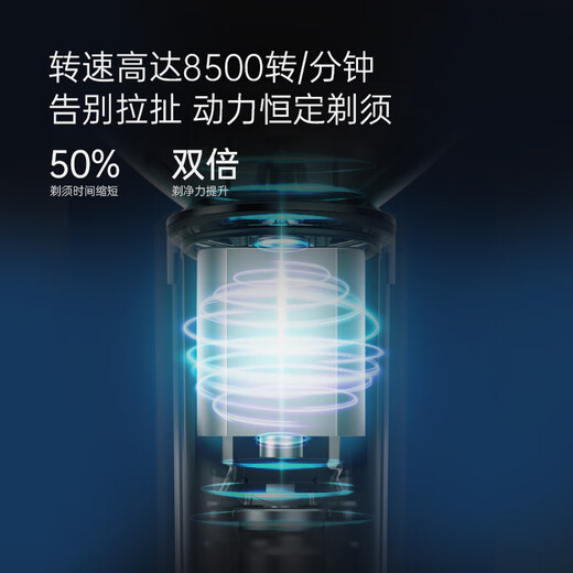 Xiaoshi Electric Hubrocation Drei-Blatt Kopf Rasiermesser Ganzkörper Waschen tragbarer Rasiermesser gibt Freund ein Geburtstagsgeschenk F601-BK
