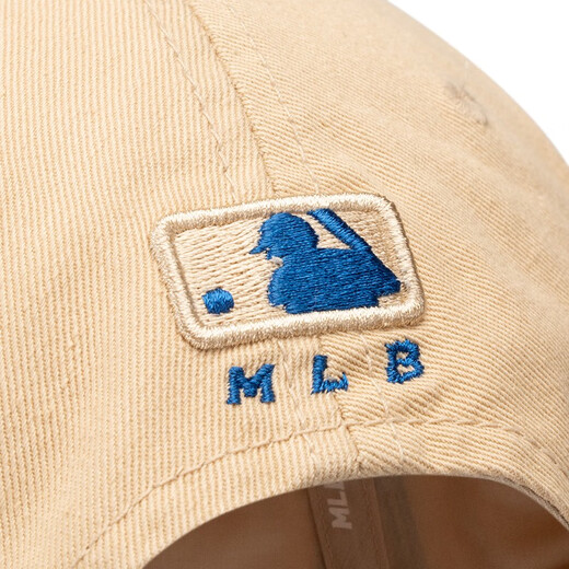 MLB official men's and women's hats soft top baseball cap casual baseball cap outdoor sports summer sun hat Chinese Valentine's Day gift Los Angeles Dodgers/Beige/66 One size F