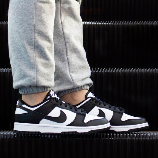 
NIKE Nike men's shoes women's shoes Dunk Low low top men's and women's couples sports skateboard casual fashion shoes CW1590(GS)/DD1391-100 black and white panda 38.5