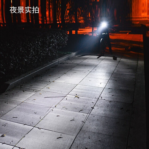 Cavalry bicycle USB charging headlights and strong flashlights, mountain road bike horn bell LED lights, riding equipment