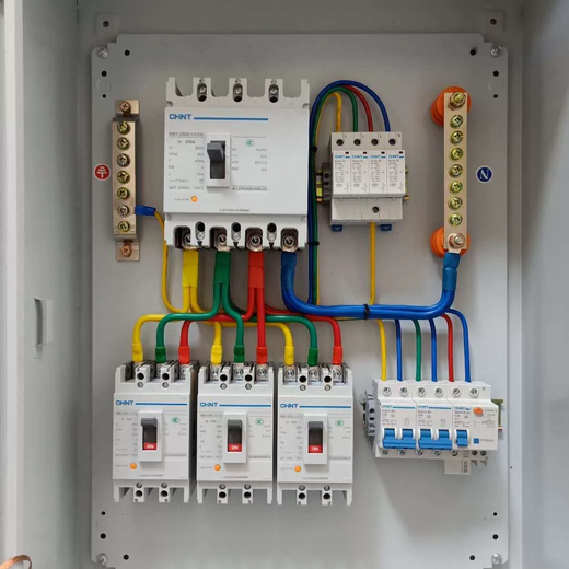 Customized low-voltage complete set of distribution box 380V bronze distribution cabinet strong current wiring power supply control box three-phase power customization