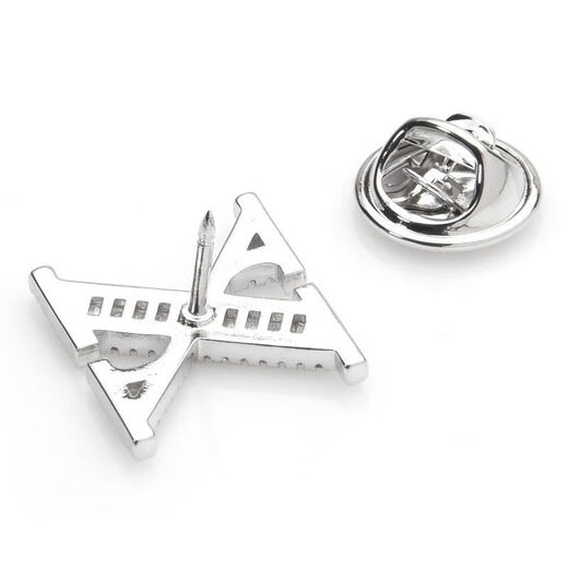 This is the hip-hop 3 Zhong Hanliang same letter brooch autumn and winter personalized support name zircon couple collar button cufflinks D