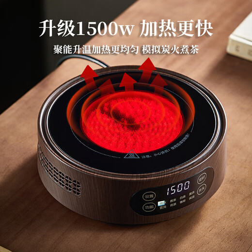 Mud teapot electric ceramic stove teapot glass kettle set tea set complete set of steaming and cooking integrated heat-resistant thickening new style