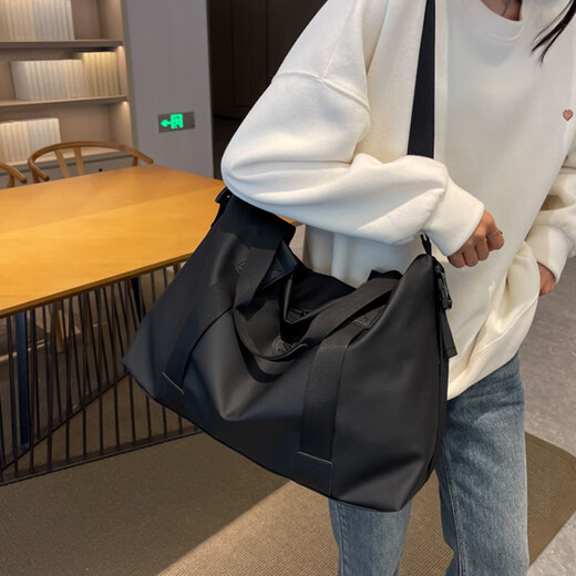 范爷家旅行收纳包男女手提牛津布防水健身包大容量外出旅游行李登机包 加厚旅行收纳包灰色