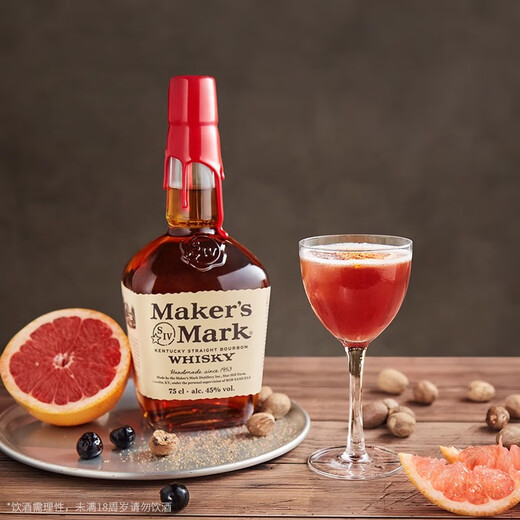 美格波本威士忌（MAKER'S MARK）调和型 礼盒装375ml*2 美国肯塔基州 威士忌洋酒情人节送礼