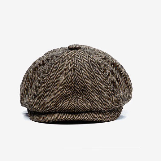 Qipier (Qipier) Beret Männer Britische blutige Gangsterhut Männer Frühling und Herbst vier Jahreszeiten Beret Hut Vielseitige Männer Oktagonal Hut Zeitung BLMJ-204 Dunkelgrau L 59-60 cm