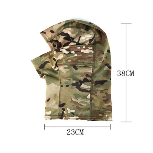 Jiyu Lianchuang CP python pattern camouflage tactical hood cycling protective quick-drying mask camouflage sun protection outdoor turban scarf neck scarf Scorpion black