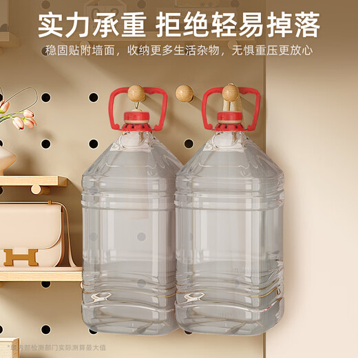实木玄关洞洞板置物架穿衣镜一体入户门口挂衣架墙上全身镜免安装 【整装发货-祖母绿-波浪形】1421