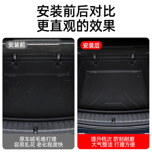 工马适用23-24款宝马X1后备箱下层尾箱垫内饰底层专用垫改装内饰用品 下层尾箱垫【TPE款式】 宝马X12023-2024款