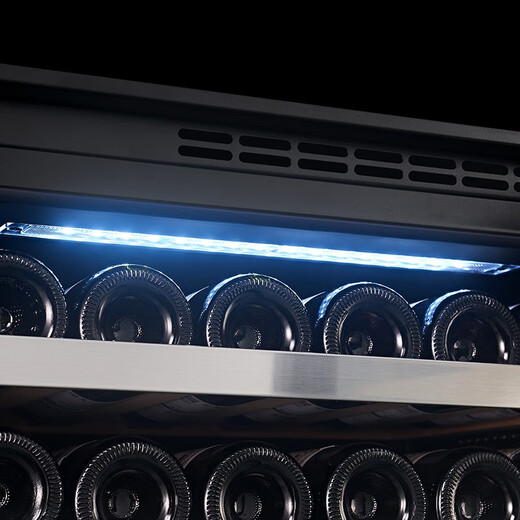 PULADI Seamless Embedded Red Wine Cabinet Constant Temperature Wine Cabinet Embedded Hidden Compressor Wine Tea Refrigerator Touch Open Door Touch Open Door BMDT-100T Dual Temperature Wine Cabinet 95L