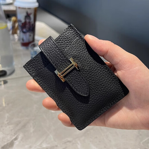 Montberska Bag Pull-out Multi-Card-ID-Karten-Karten-Kartentasche mit großer Kapazitäts-ID-Kartenkarte Set kleiner Ultra-Dünn-Kartenclip grau [Draw-out 6 Card Slots]