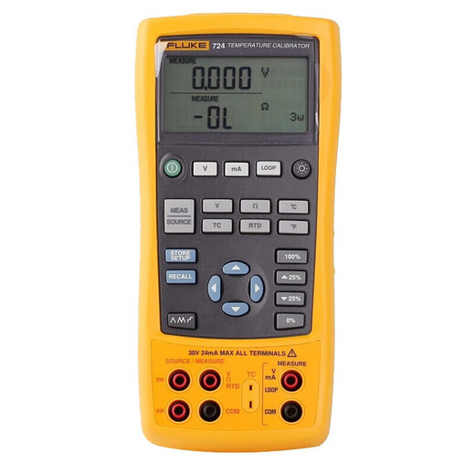 Fluke -Prozess Calibrator F724 Hochgenauiger Prozess Calibrator Prozess Multifunktionaler Temperatur Kalibrator Temperatur Kalibrator F724 Prozesskalibrator