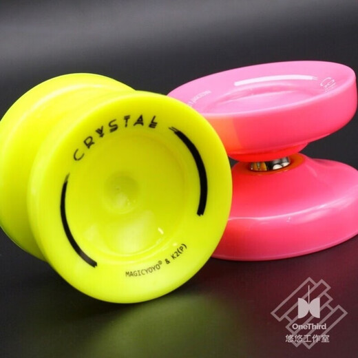 Wanli Anfänger Yo-Yo K2 Plastikkristall Yo-Yo Professional Fancy Competition Magic Yoyo Kinder tote Schlaf-Orange- und Rotverlauf