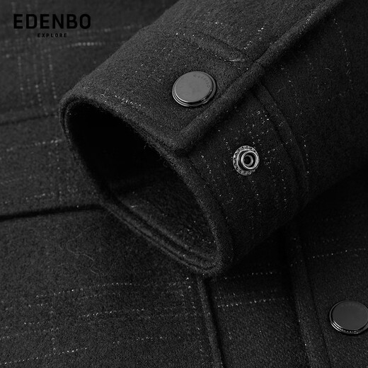 Attenborough Edenbo Herbst und Winter Business Strick Jacke geprüft Woll Casual Jacket M. schwarze 185/100a