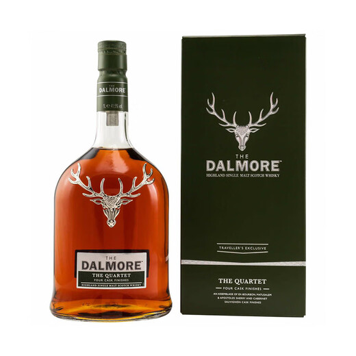大摩（DALMORE）四重奏 苏格兰单一麦芽威士忌 1000ml 41.5度 礼盒装 进口洋酒