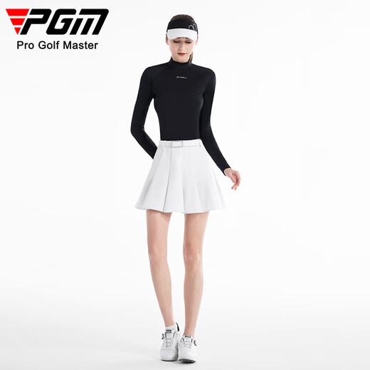 PGM Golf Clothing Women's Ice Silk Sunscreen Base Shirt Top T-shirt Summer Sports YF677-Black [Top] [Ice Silk] XL