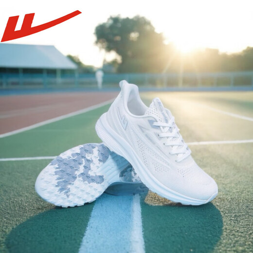 Huili White Sports Chaussures 2025 Étudiants Chaussures d'entraînement militaire pour hommes et femmes Même style que les chaussures blanches de sport de course à feu et non-résistant WL2629 White (chaussures de grande taille) 42