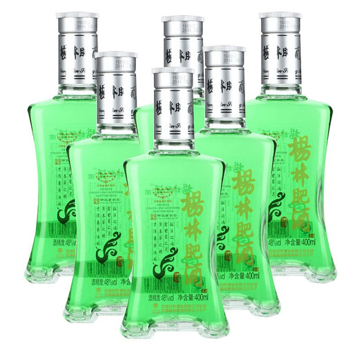Yanglin fat wine, Lanqing/Suixin/Gin wine mix, Yunnan 48-degree green wine, New Year's goods, gift-delivery wine, prepared wine, dinner wine, Lanqing 400ml*6 bottles