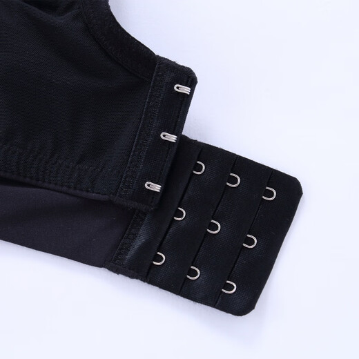 Fenyi small breasts push up to make the cup bigger, no steel ring, thin upper part, thick lower part, anti-exposure tube top, adjustable underwear bra 8246, black 70B/32B