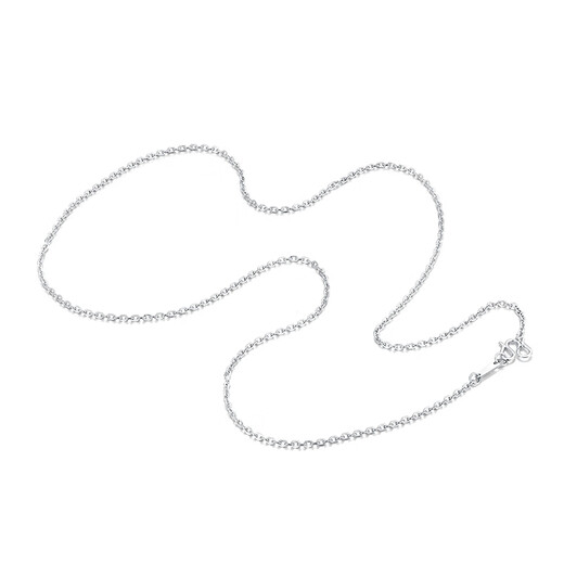 Mengjinyuan Platinum Necklace PT950 Platinum Car Flower Sparkling O-shaped Chain Clavicle Chain Versatile Birthday Gift for Girlfriend Weight Approximately 4.1g Chain Length Approximately 42cm