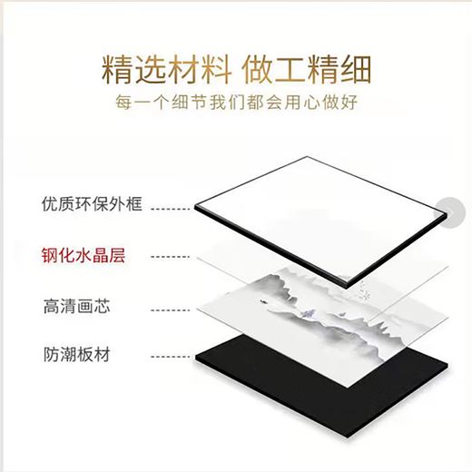 柳莺花燕 轻奢电表箱装饰画竖款现代简约弱电箱电盒子空开箱配电箱遮挡挂画 吉鹿送福 竖版55X45遮挡45X35表箱 液压款