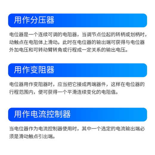 Noran multi-turn wire-wound potentiometer WXD3-13-2W-100k precision multi-turn wire-wound potentiometer sliding rheostat 1 piece (send an ordinary hat)
