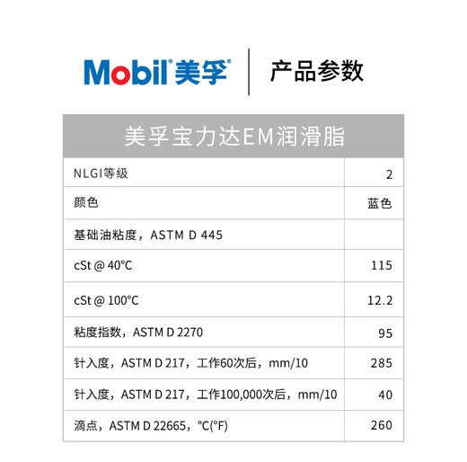 Original imported em MOBIL POLYREX EM motor bearing grease 390g pack fast oil grease gun 600CC