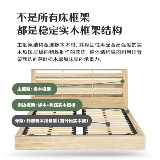 菲玛仕侘寂风真皮床极简双人床1.8x2米主卧大床储物实木床皮艺床-677 【头层小牛皮+15CM钢木排骨架】单床 1.5*2.0框架【三抽款】