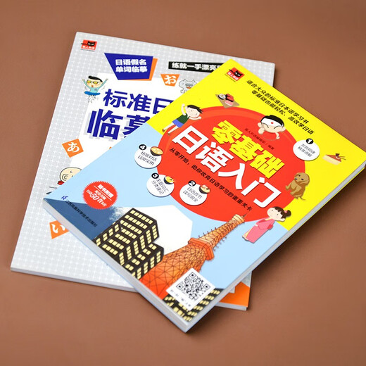 Learn Japanese from scratch, Japanese introduction + standard Japanese copybook (set of 2 volumes in total)