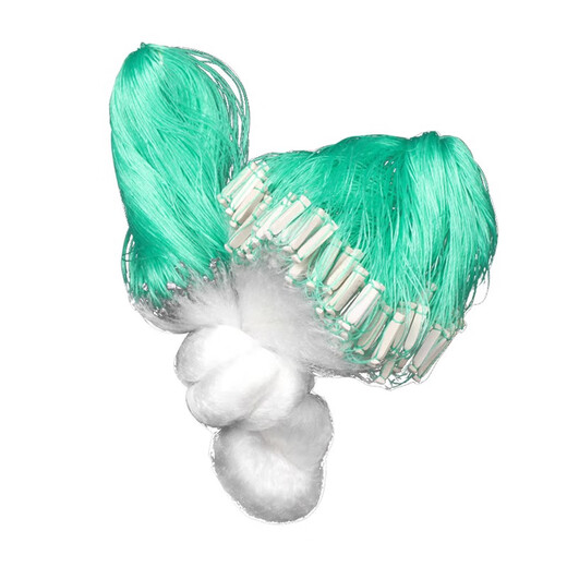 War flow fish net sticky mesh wire mesh fishing net three-layer sunken net single-layer floating net hanging net crucian carp net white strip net small fish net fishing net single-layer floating net 10 meters long 1 meter high 1 finger