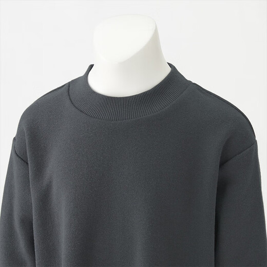 MUJI MUJI Big Kids Soft Terry Tunic Children's Clothing CBK32A1A Charcoal Gray 130 cm