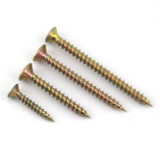 Haodong hardened color zinc fiberboard nails, high-strength self-tapping screws, furniture wood screws, dry wall nails, wall panel nails, M4M5, M4*25 (one jin [Jin equals 0.5 kg] about 725 pieces)