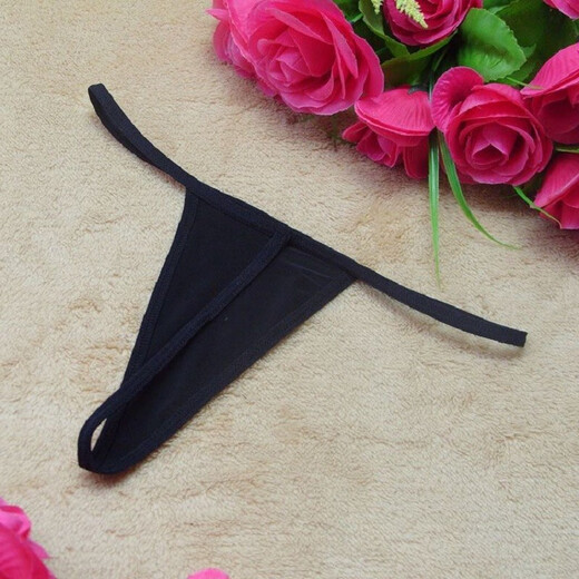 Long Night Couple's Before Play Teasing Sexy T-Pants Temptation Underwear Women's Sexy T-Pants Adult Black