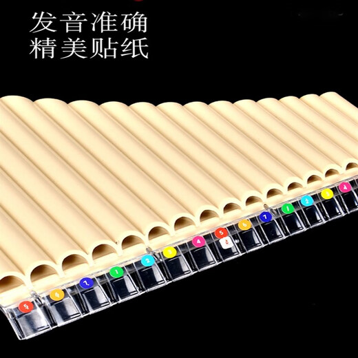 树脂排箫乐器初学入门16/18管C调小学生儿童简单易学演奏定制款 18管米白