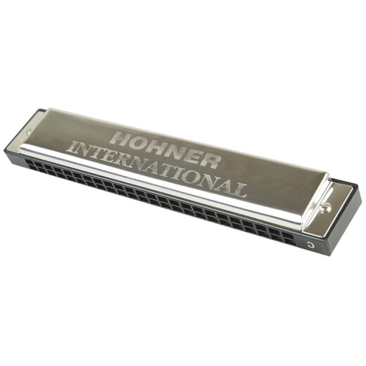Hohner Alemán Polifónico Polifónico armónica Avanzados Estudiantes de adultos Juguen profesionalmente la armónica Letras gratuitas Cubierta negra de 24 hoyos C-Tune