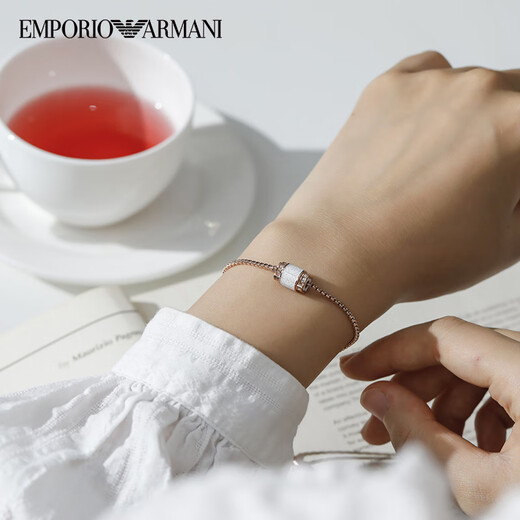 Emporio Armani阿玛尼手链女串珠小蛮腰女士手链生日礼物送女友EGS2829221