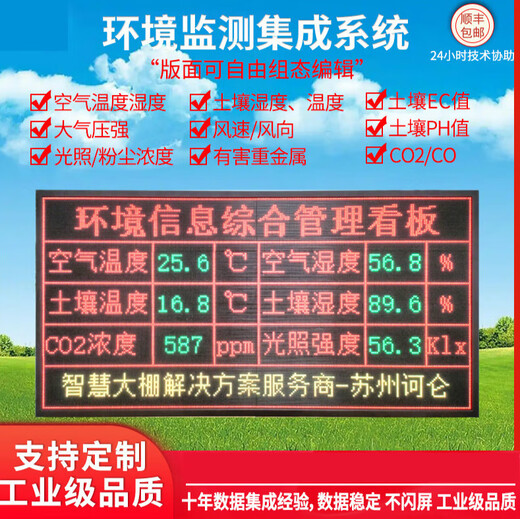 Ji Litian Mai Ce also customized PLC communication screen modbusTCP RTU485 workshop outdoor D environment monitoring board 1276X516X75MM indoor PLC communication screen modbusTCP RTU485 workshop electrical