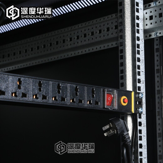 深度华瑞网络设备弱电机柜带锁 600深/宽 加厚款 适用网络交换机/UPS电源/监控 前后单开网门 WA-6622 600*600*1200 22U