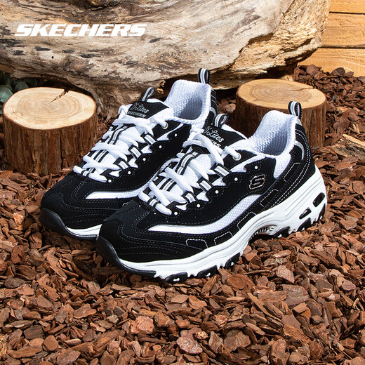 Skechers Panda Shoes Women's Thick Soled Casual Shoes Cushioned Sports Shoes Breathable Dad Shoes 8