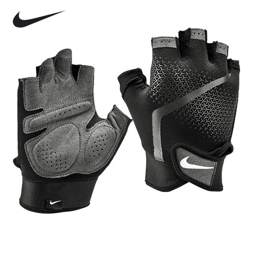 耐克（NIKE）手套健身运动骑行训练哑铃器械锻炼透气防滑撸铁半指NLGC4945M码