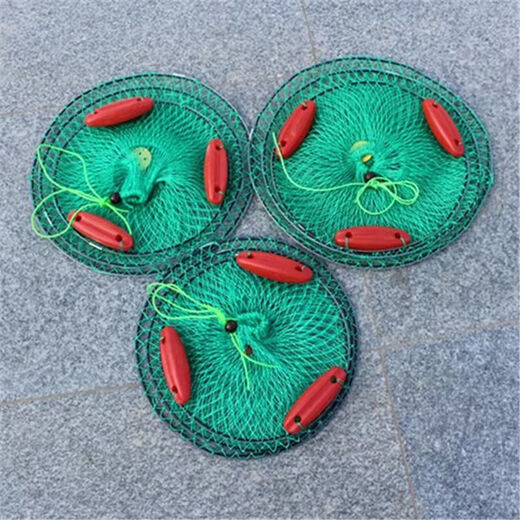 MieLanat multi-floating ball sea fishing protection, small fish protection, boat fishing protection, rock fishing protection, reservoir fishing protection, nylon net floating fish protection, 0.7m 40cm, three floating balls, thick steel wire