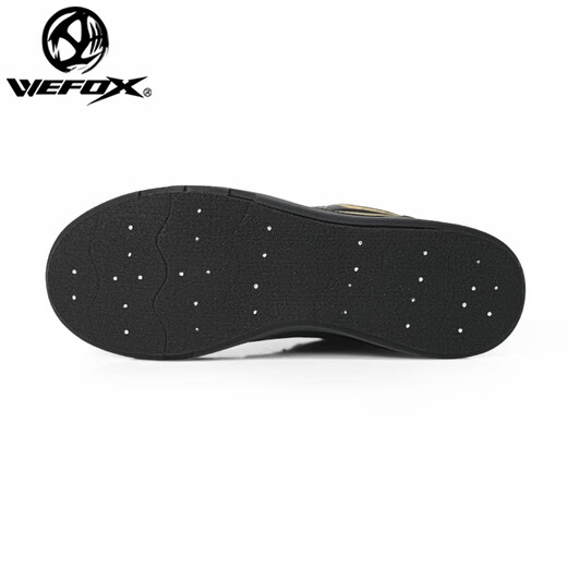 WEFOX Weihuji fishing shoes for climbing on the reef non-slip waterproof felt bottom sea fishing nail sole shoes outdoor breathable men's fishing shoes WDX-1025 black gold/upgraded fully waterproof one size 40